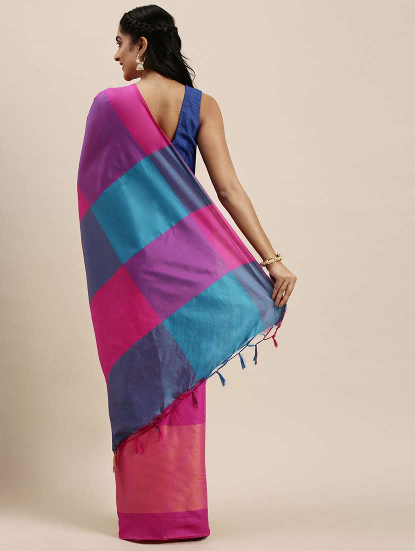 pink cotton silk saree - 17689273 - Standard Image - 1