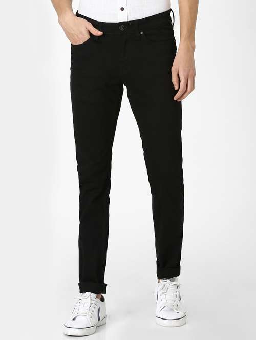 black plain denim jeans - 17689368 -  Standard Image - 0
