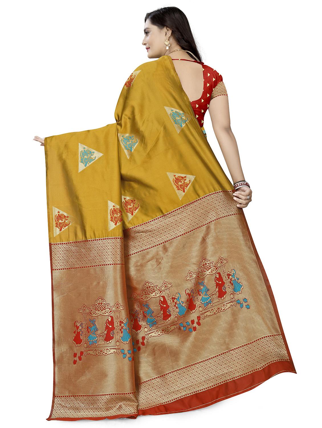 jacquard banarasi saree with blouse - 17690708 -  Standard Image - 1