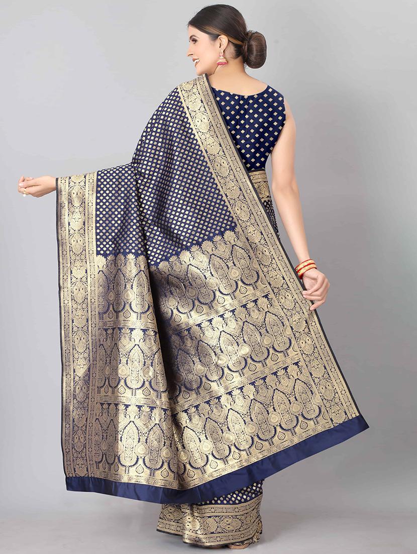 jacquard banarasi saree - 17690788 - Standard Image - 1
