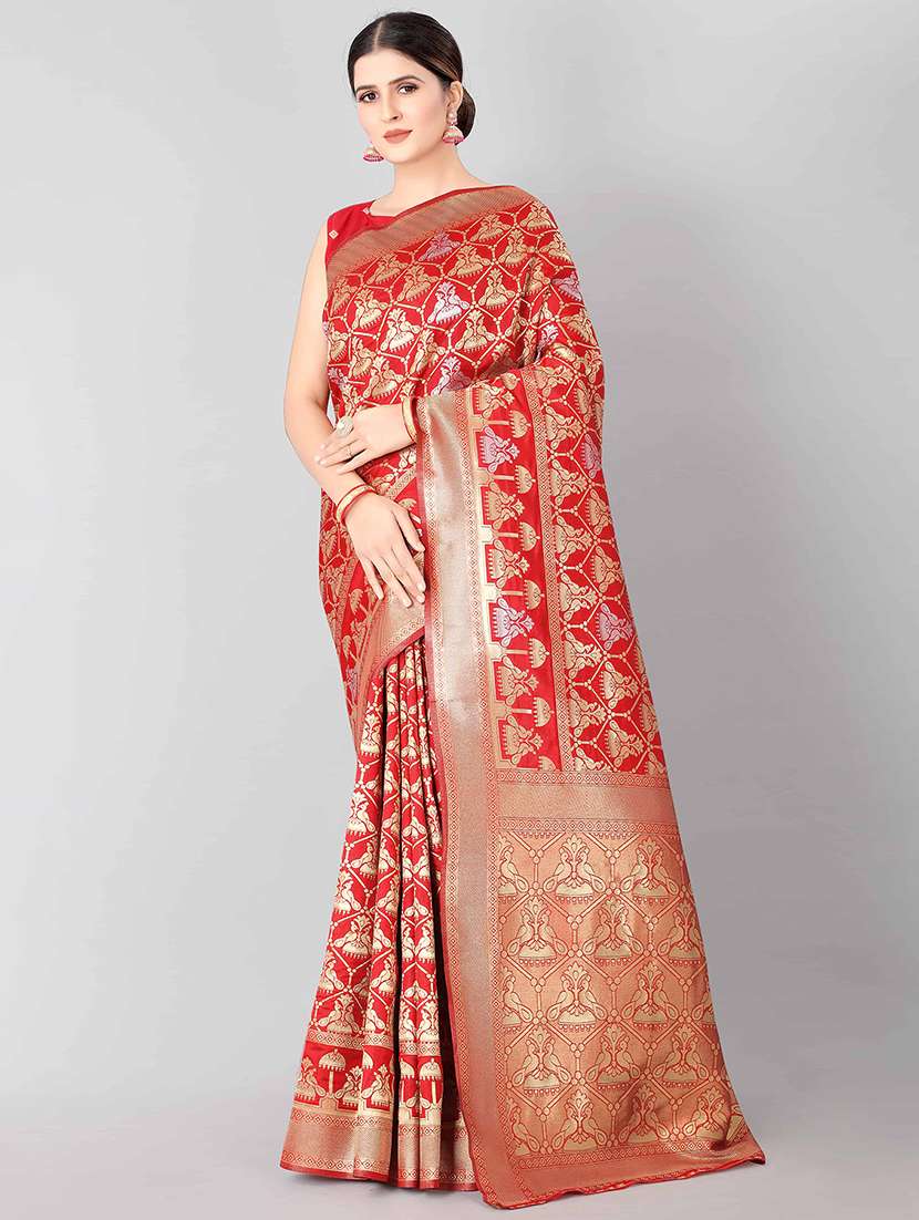 jacquard banarasi saree with blouse