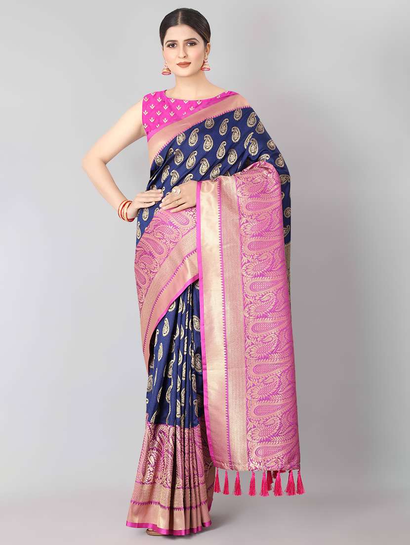 jacquard banarasi saree with blouse