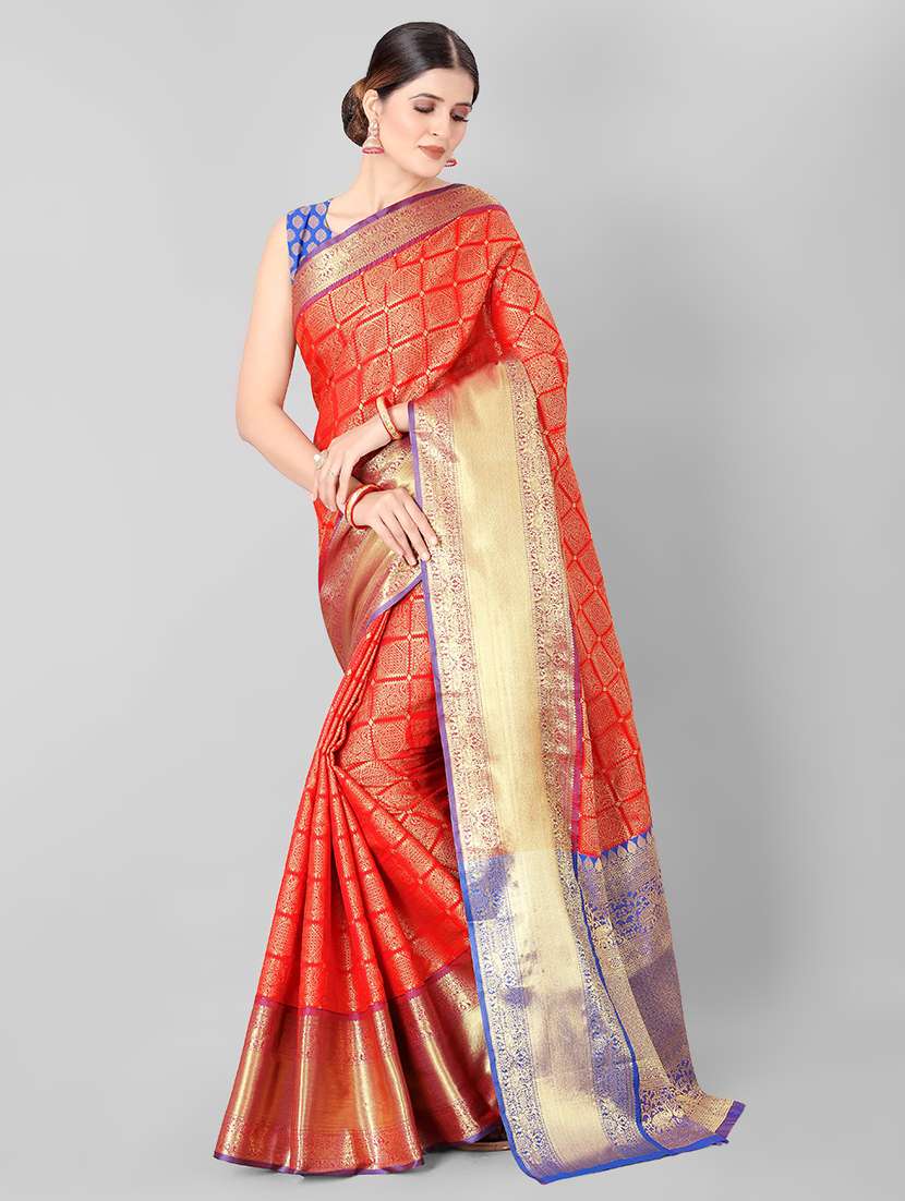 women's banarasi saree with blouse
