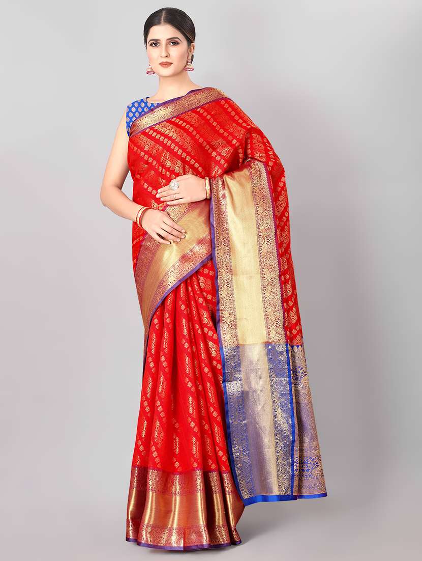 jacquard banarasi saree with blouse