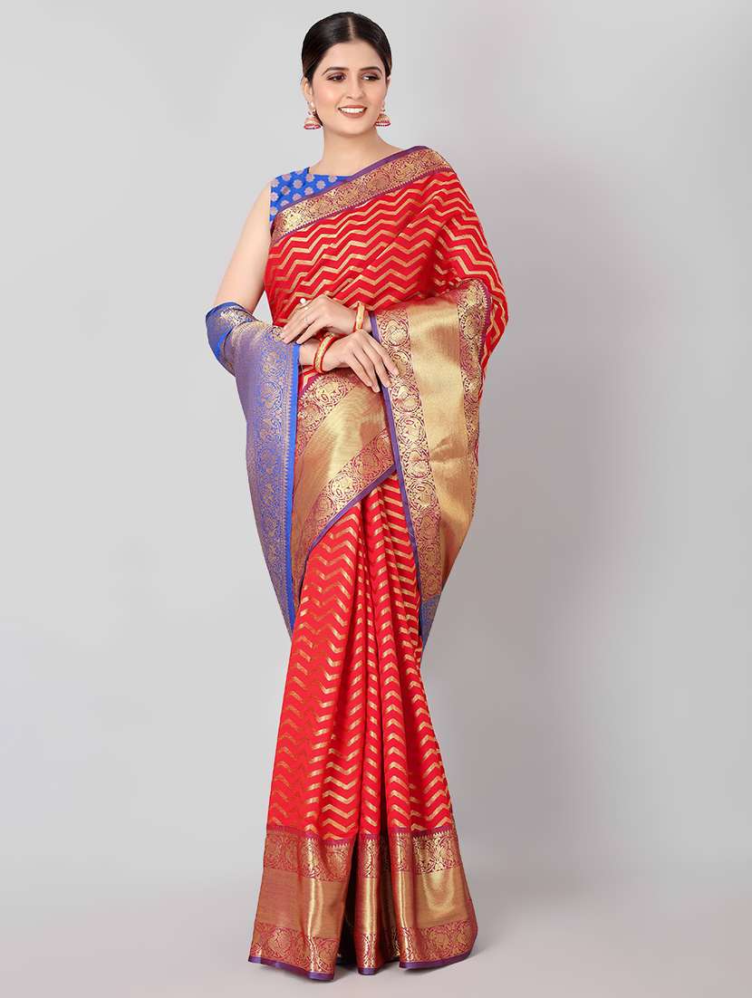 women's banarasi saree with blouse