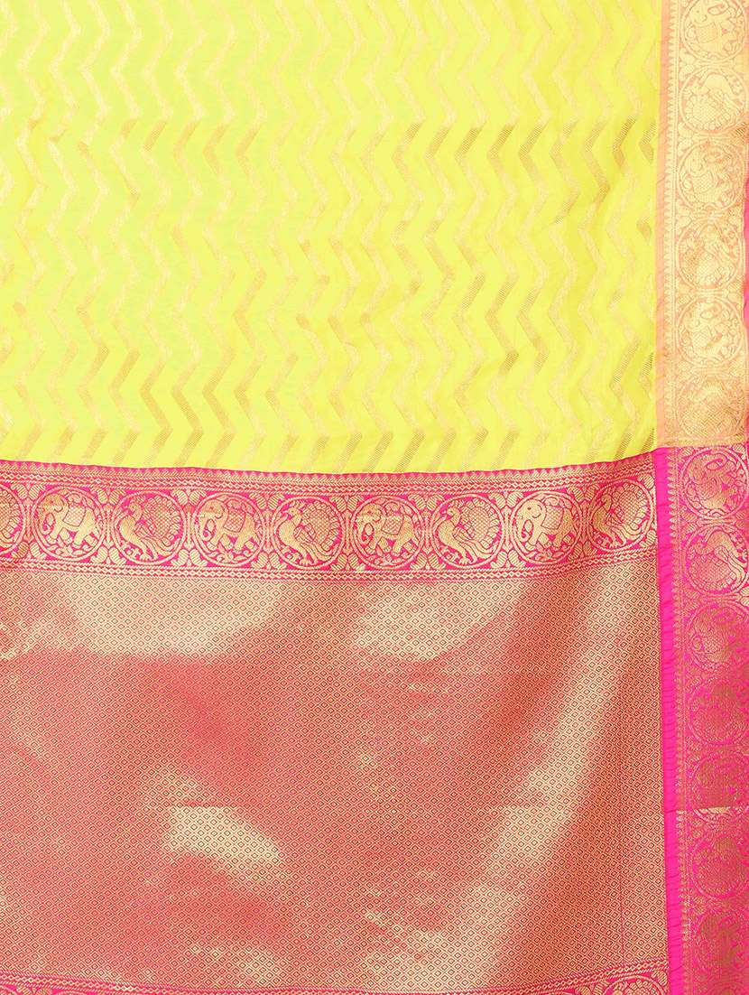 Women's Banarasi Saree With Blouse - 17690825 -  Standard Image - 4
