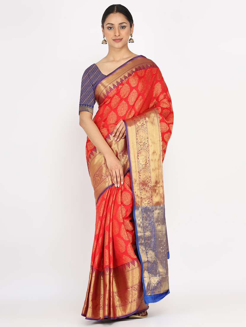 women's banarasi saree with blouse