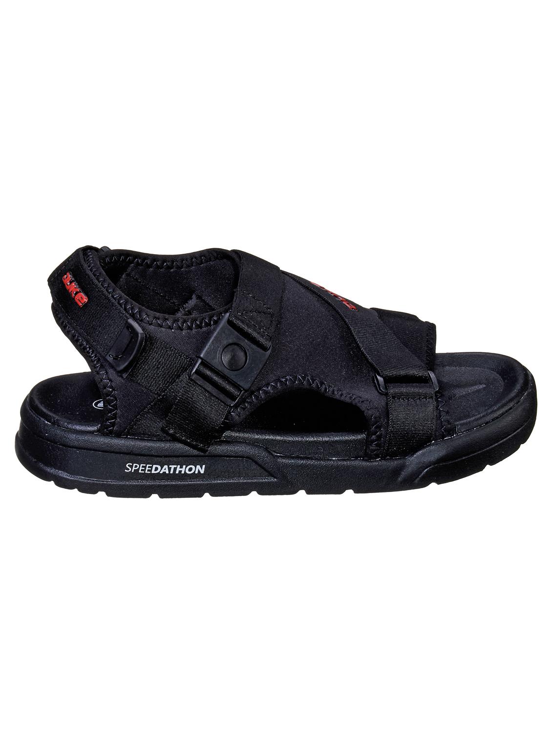 black fabric back strap floaters - 17691481 - Standard Image - 1