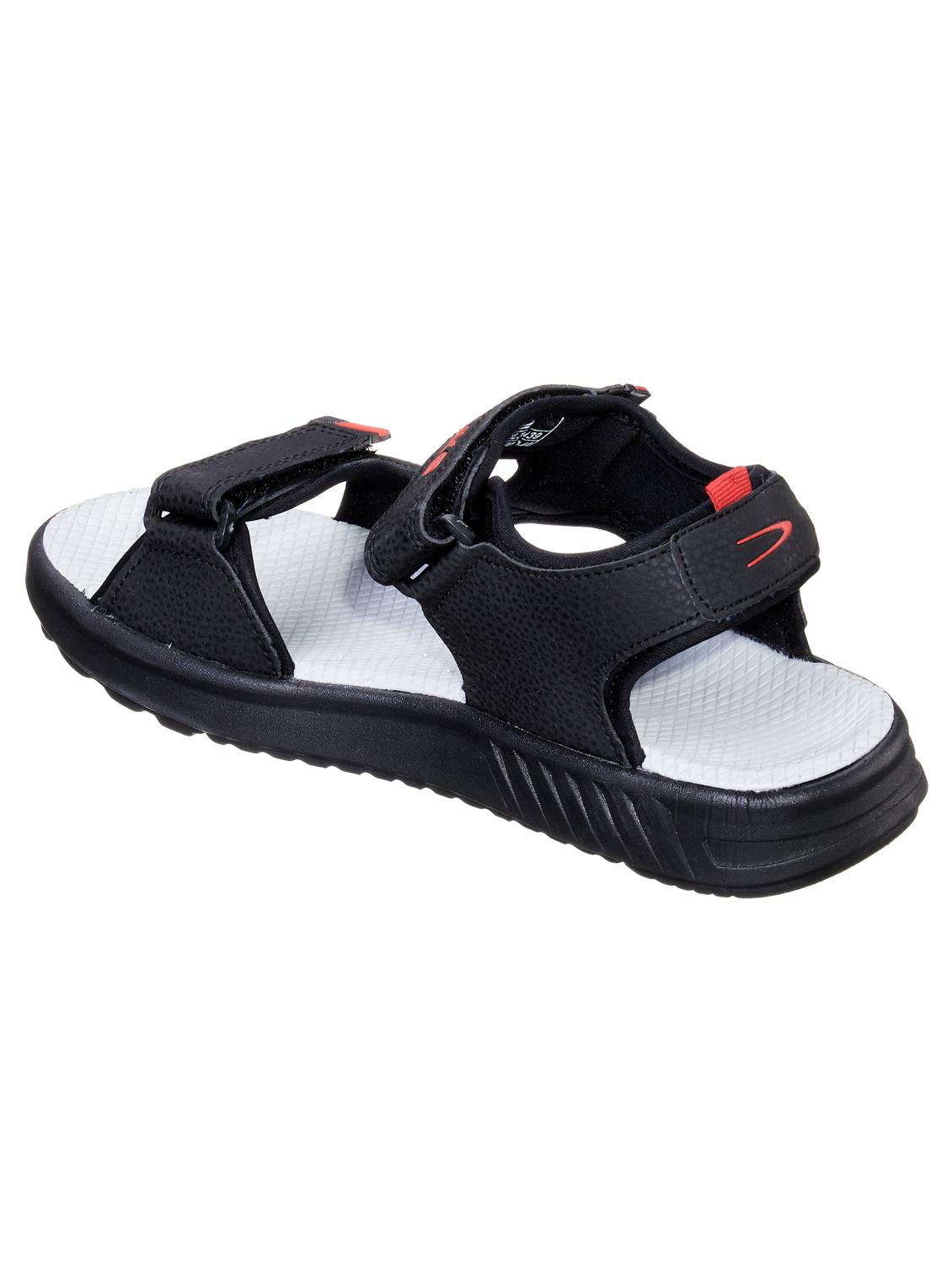 black pvc back strap floaters - 17691483 - Standard Image - 1