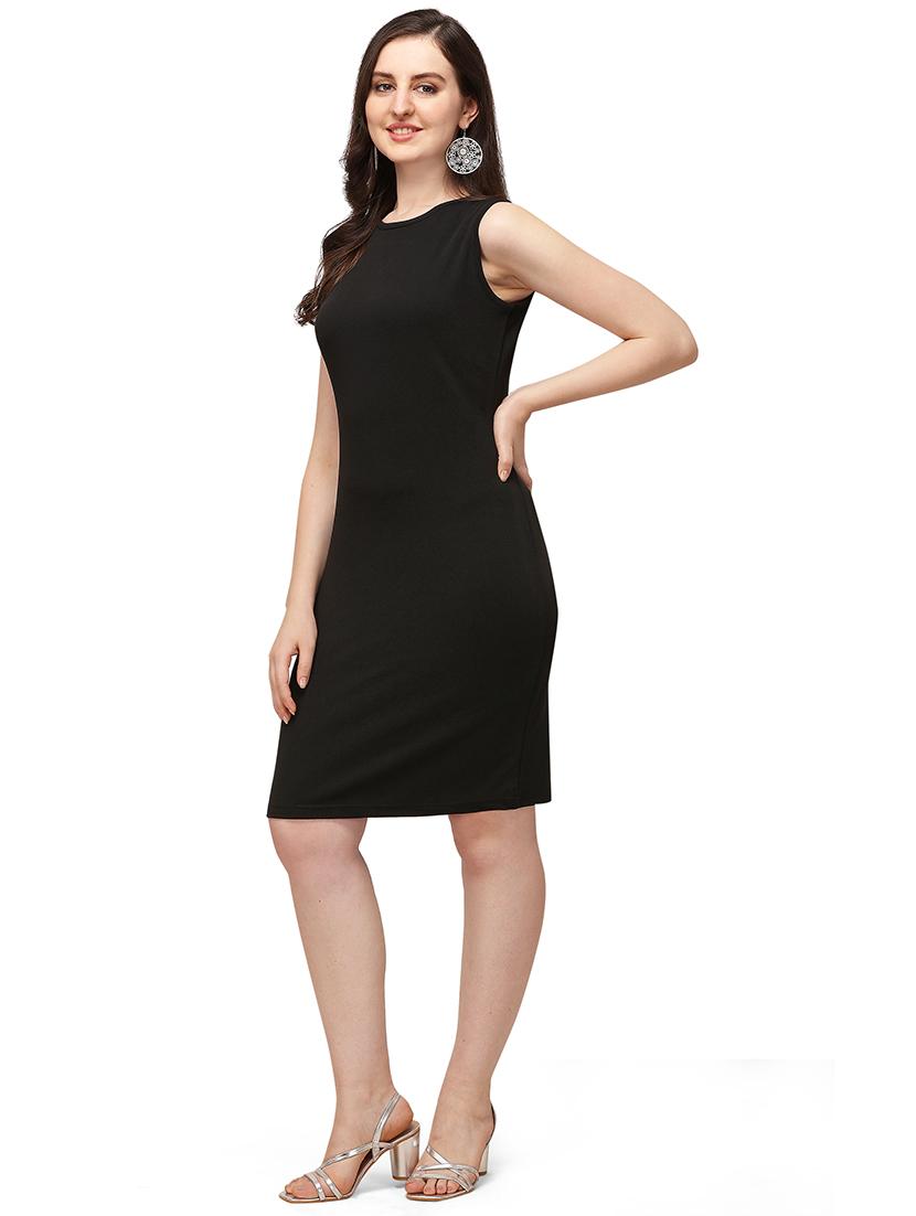 crew neck bodycon dress - 17691669 -  Standard Image - 1
