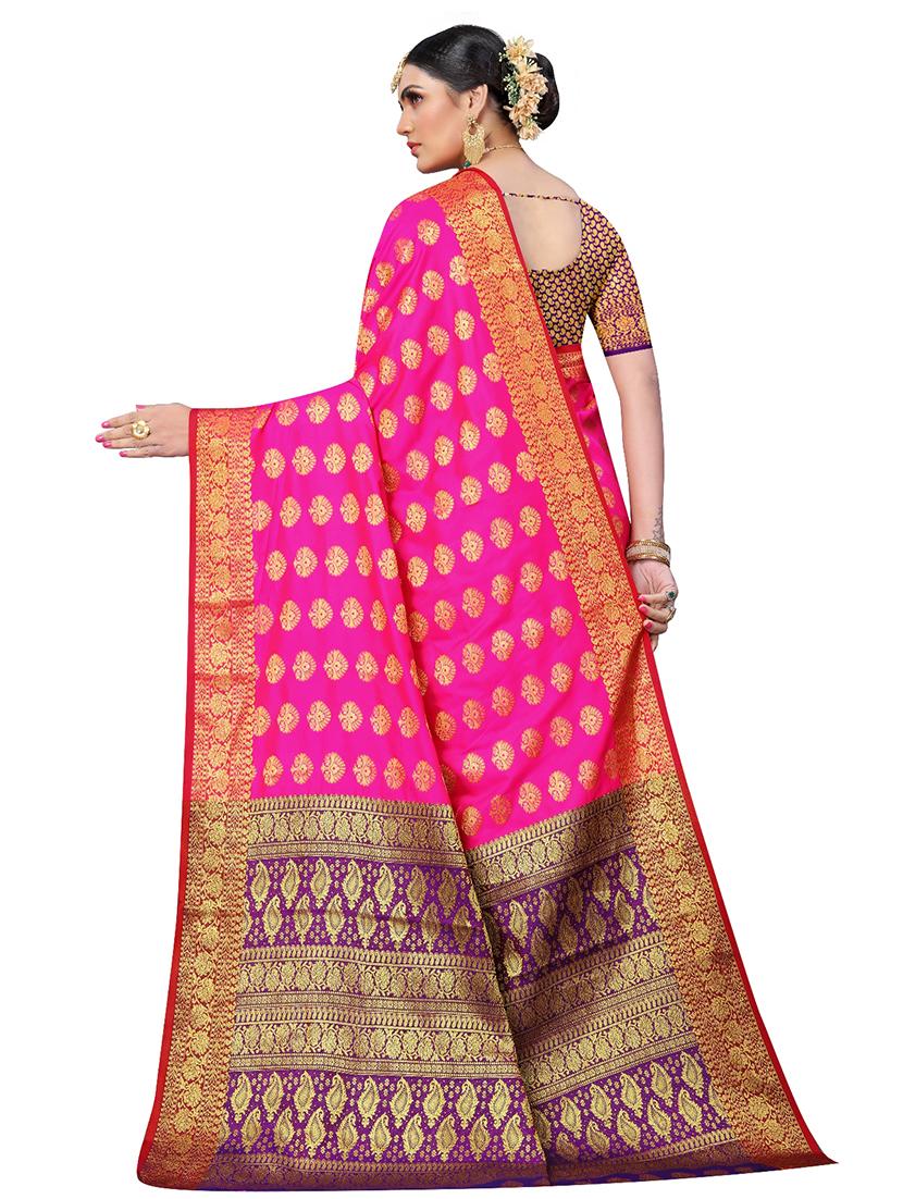 jacquard kanjivaram saree with blouse - 17691814 -  Standard Image - 1