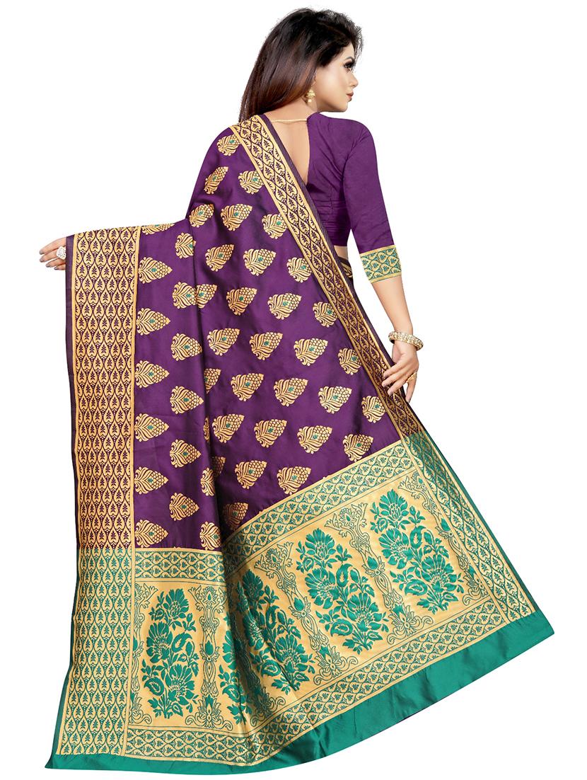 jacquard banarasi saree - 17691831 -  Standard Image - 1