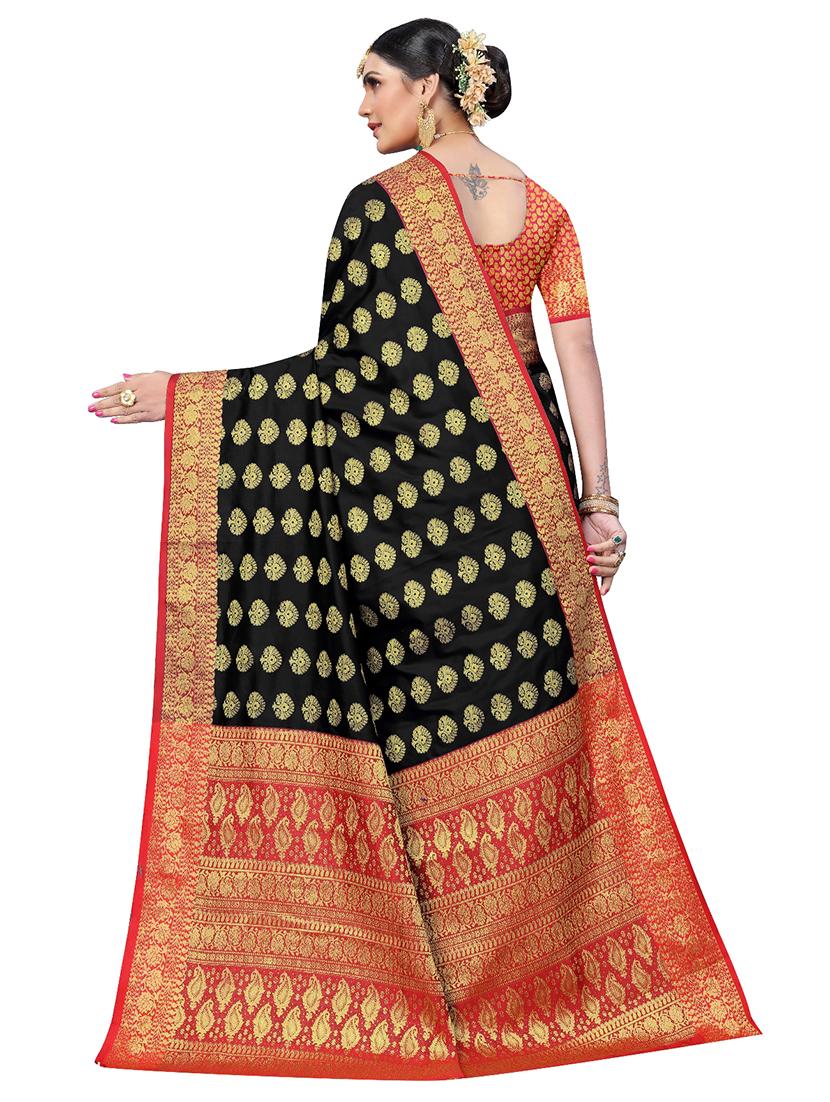 jacquard banarasi saree with blouse - 17691832 -  Standard Image - 1
