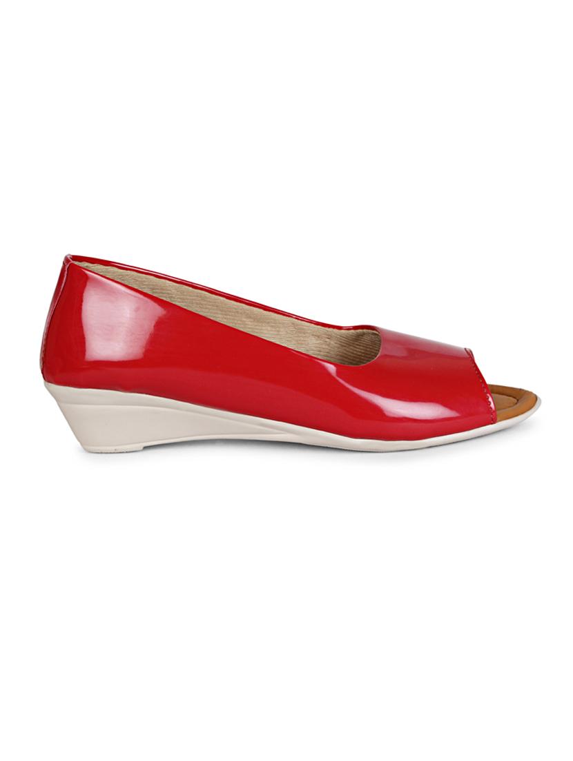 red pvc slip on sandals - 17692795 -  Standard Image - 1