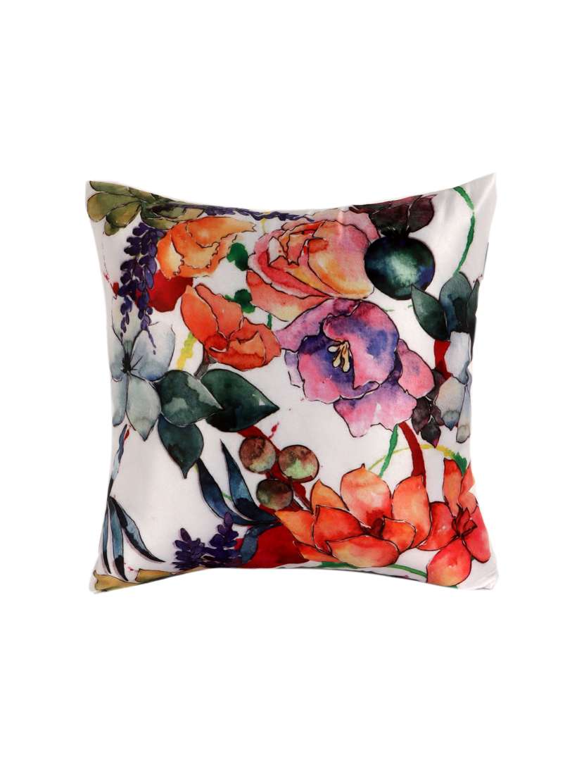 ambbi collections digital printed cushion cover 16 x 16 inches in satin, set of 1 - 17692874 - Standard Image - 1