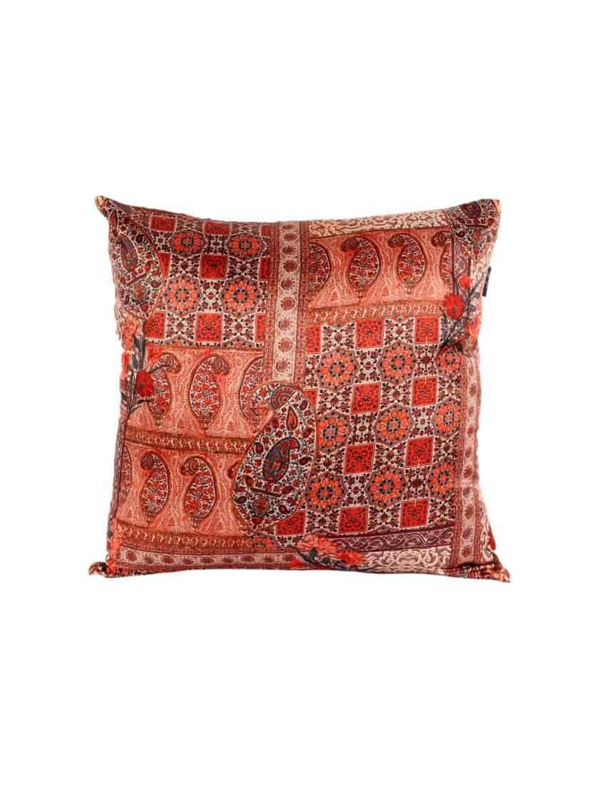 ambbi collections digital printed cushion cover 16 x 16 inches in satin, set of 1 - 17692878 - Standard Image - 1