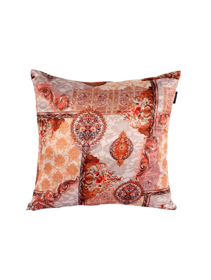 ambbi collections digital printed cushion cover  16 x 16 inches in satin, set of 1 - 17692879 -  Standard Image - 1