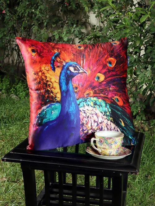 ambbi collections digital printed cushion cover  16 x 16 inches in satin, set of 1 - 17692881 -  Standard Image - 0