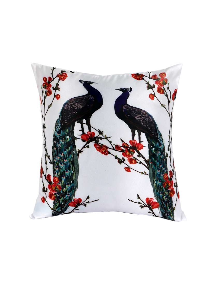 ambbi collections digital printed cushion cover  16 x 16 inches in satin, set of 1 - 17692883 -  Standard Image - 1