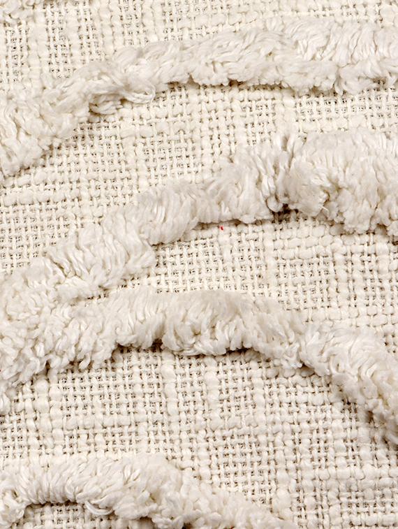 ambbi collections cotton slub tuffted cushion cover 16 x 16 inches in cotton , set of 1 - 17692884 - Standard Image - 4