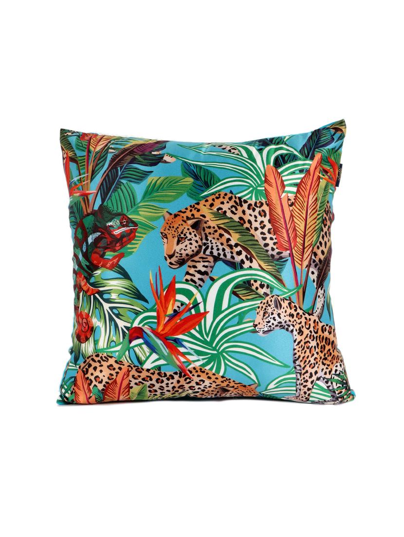 ambbi collections digital printed cushion cover 16 x 16 inches in satin, set of 1 - 17692885 - Standard Image - 1