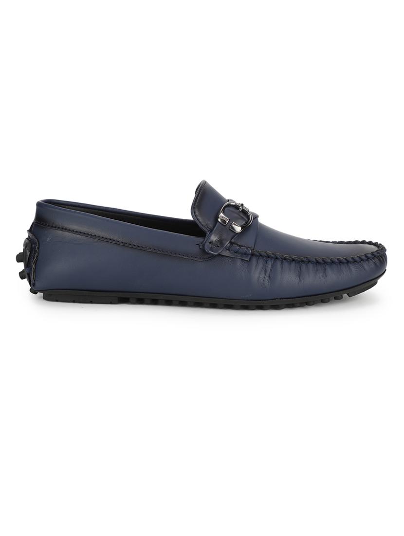 navy pu slip on loafers - 17693859 -  Standard Image - 1