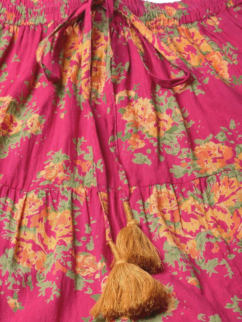 purple cotton flared skirt - 17694611 -  Standard Image - 4