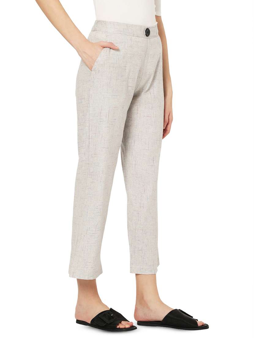 high rise cropped trousers - 17694789 -  Standard Image - 1
