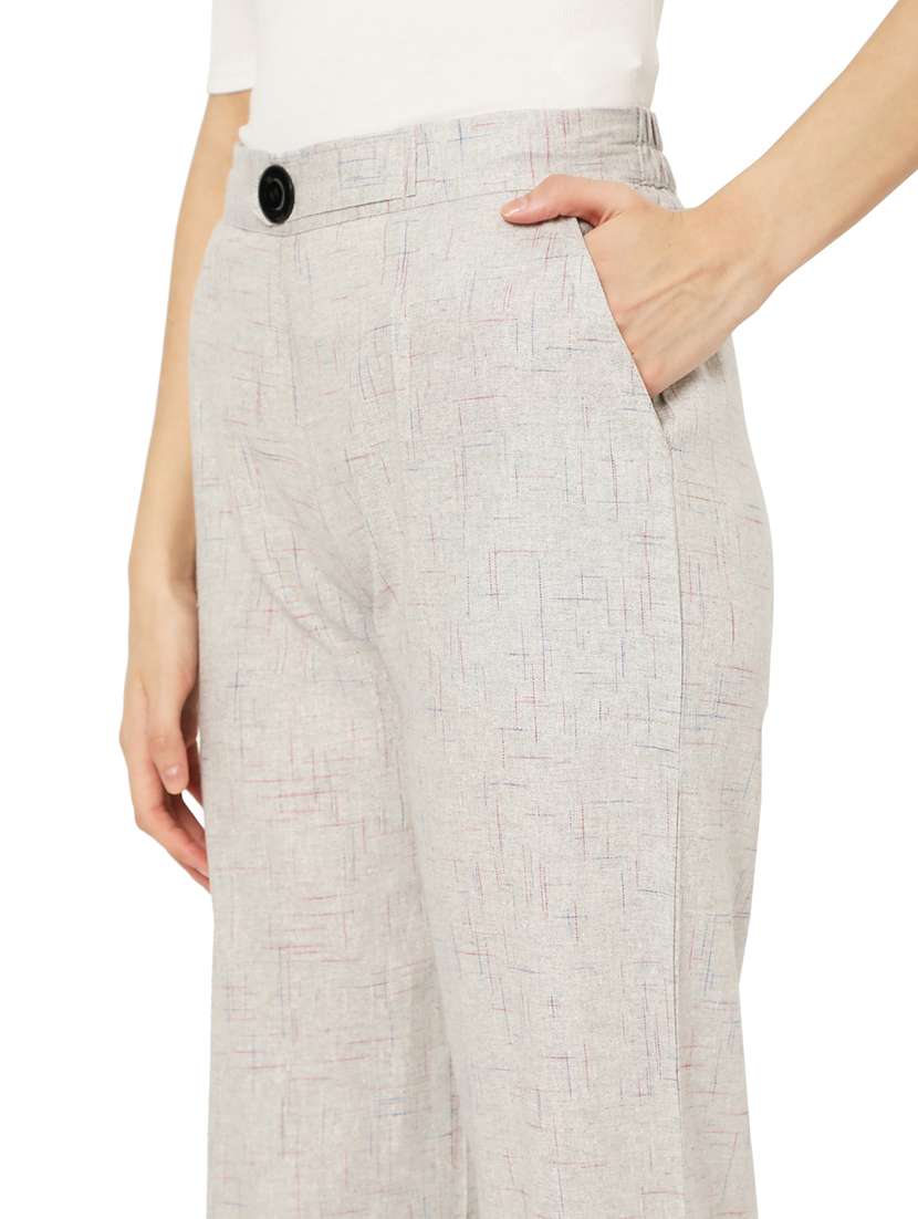 high rise cropped trousers - 17694789 - Standard Image - 4
