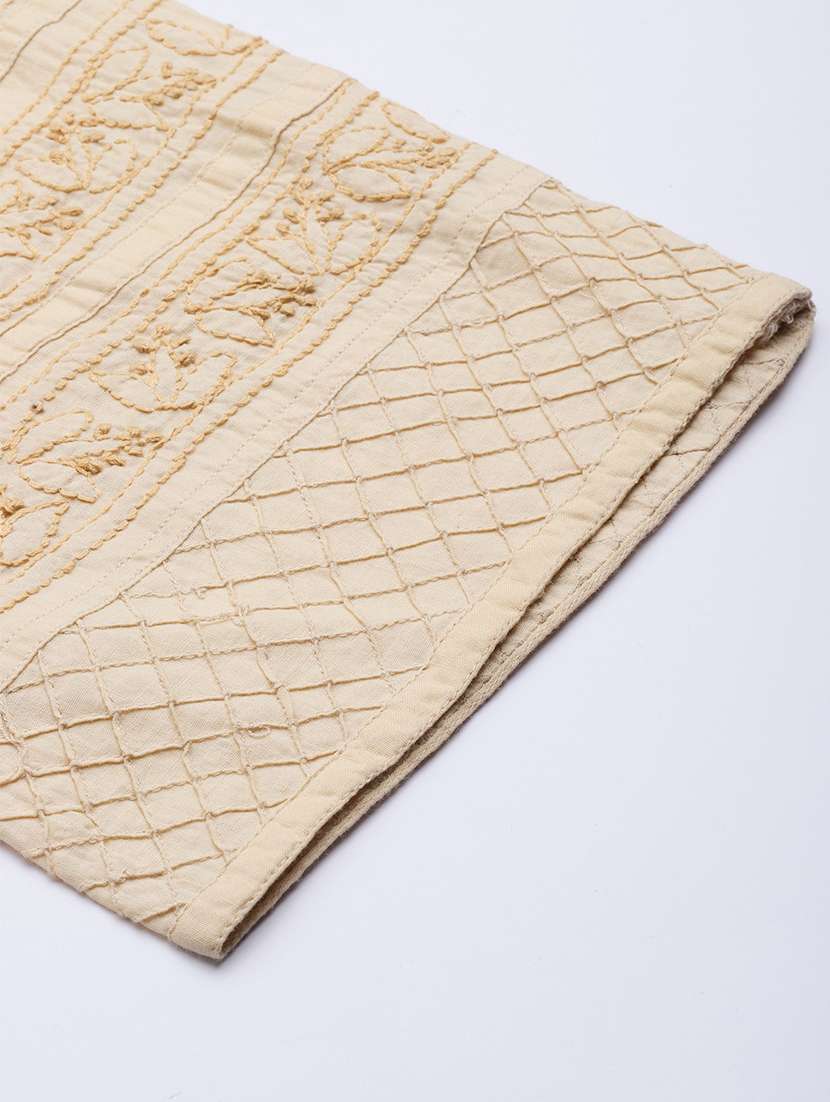 ada hand-embroidered beige chikankari tapered pant - 17694801 -  Standard Image - 4