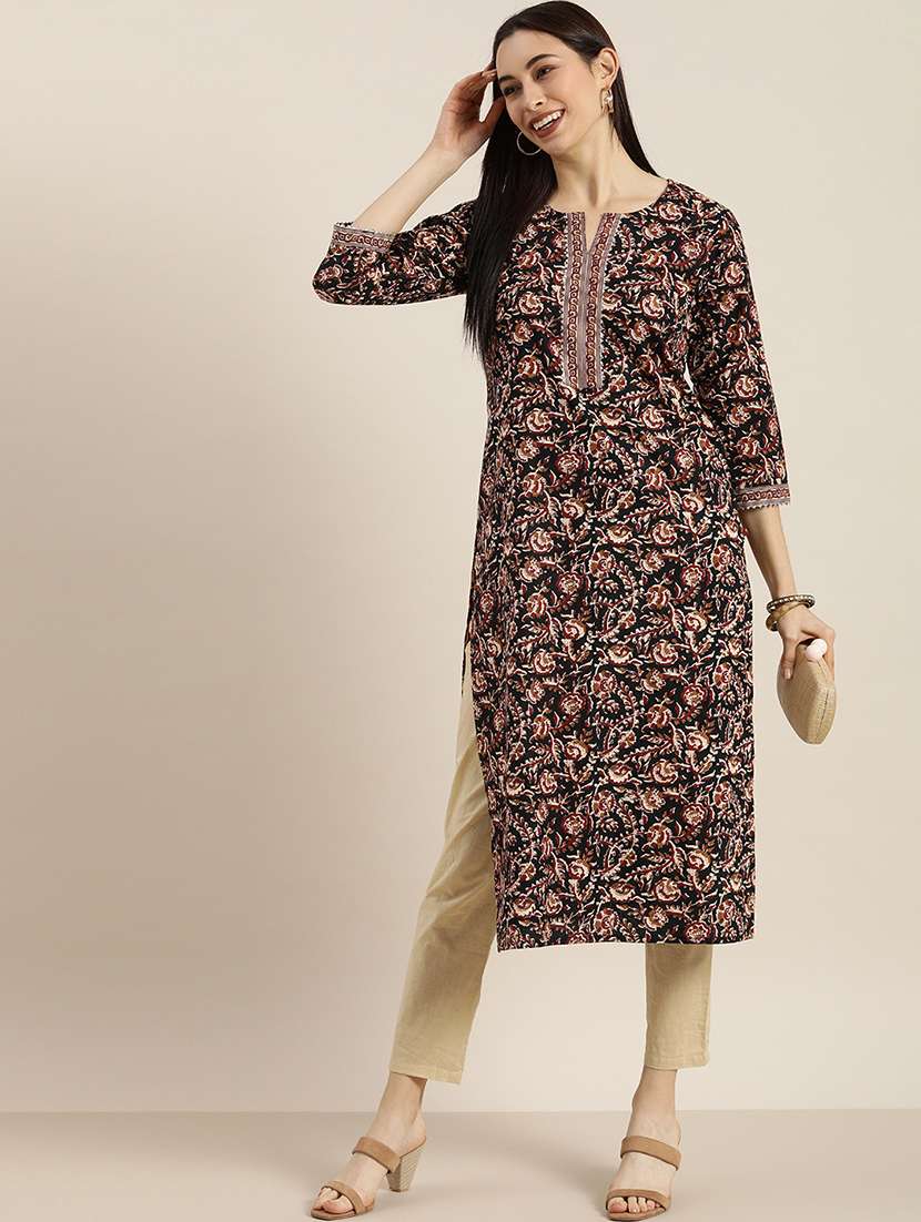 women's straight kurta - 17694810 -  Standard Image - 1