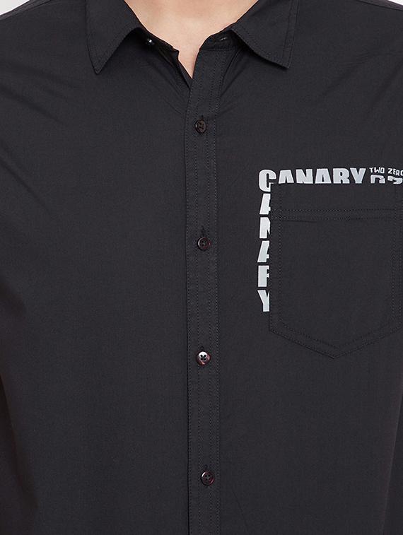 mens typography casual shirt - 17695226 - Standard Image - 4
