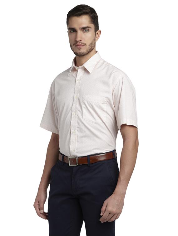 orange printed casual shirt - 17695965 - Standard Image - 1