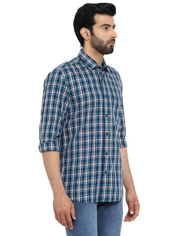 blue checkered casual shirt - 17695983 -  Standard Image - 1