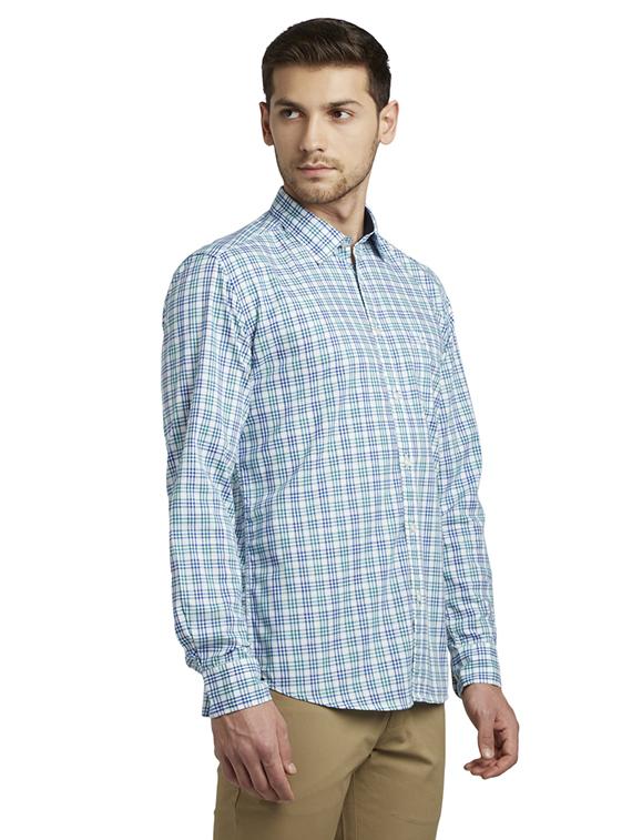 multi colored checkered casual shirt - 17696418 - Standard Image - 1