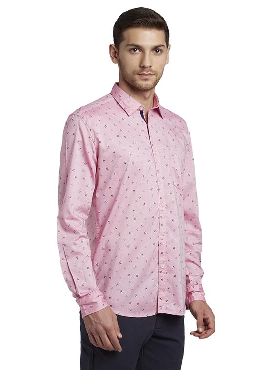 red printed casual shirt - 17696425 - Standard Image - 1