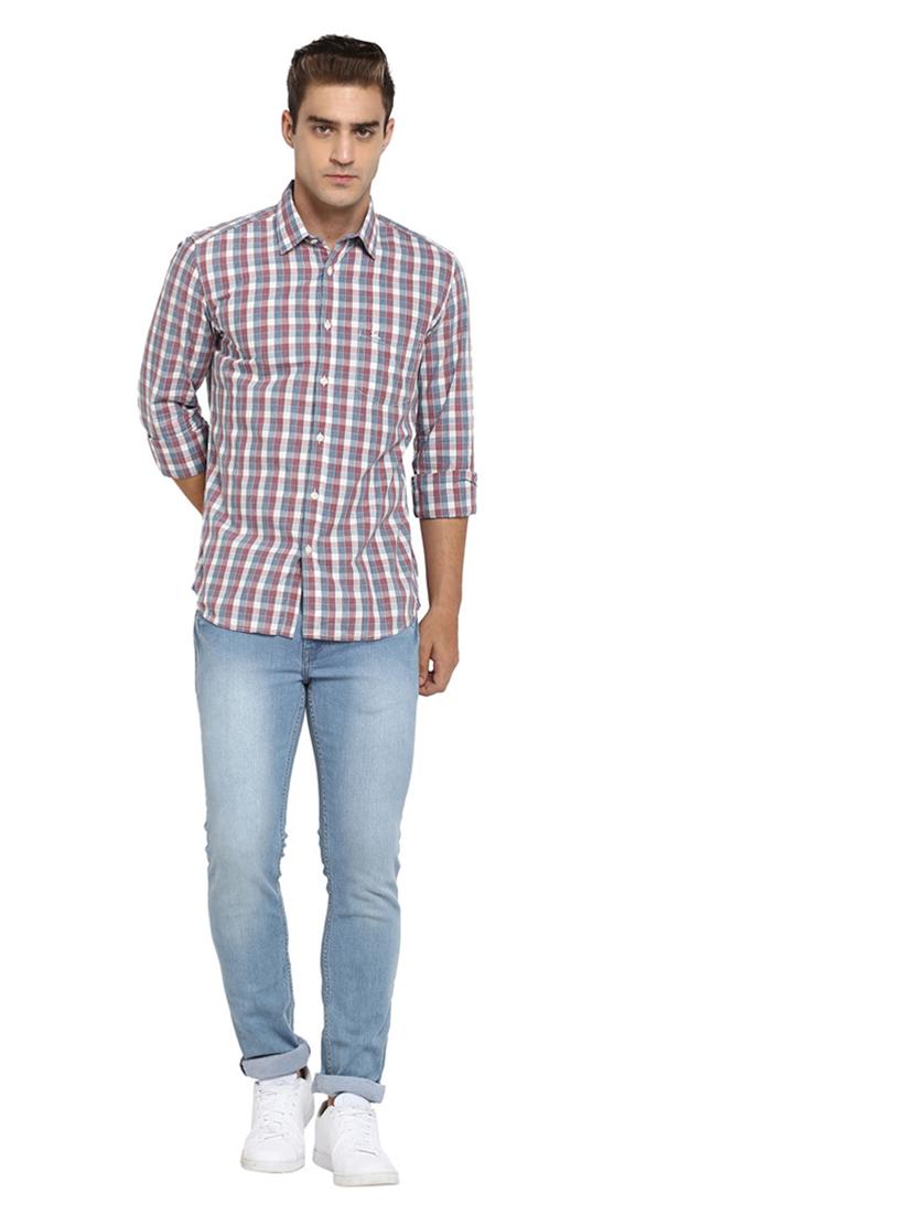 multi colored checkered casual shirt - 17696450 - Standard Image - 4