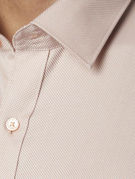 orange solid formal shirt - 17696656 - Standard Image - 4