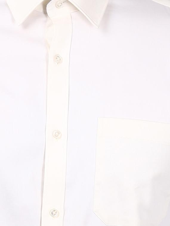cream solid formal shirt - 17696810 - Standard Image - 4