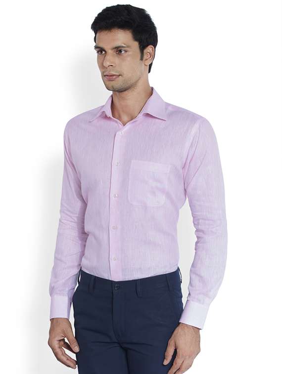 lavender self design  formal shirt - 17696854 -  Standard Image - 1