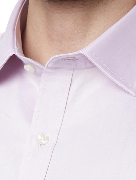 purple solid formal shirt - 17697044 - Standard Image - 4