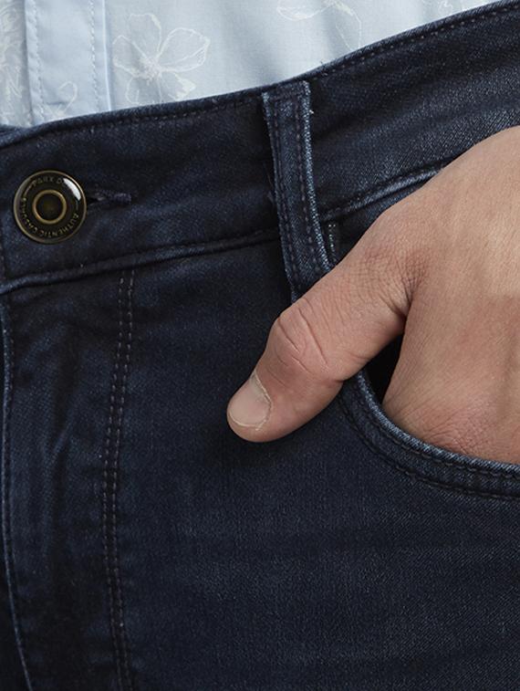 dark blue light washed denim jeans - 17697555 - Standard Image - 4