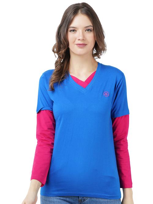 women's plain v neck t-shirt - 17707243 - Standard Image - 0