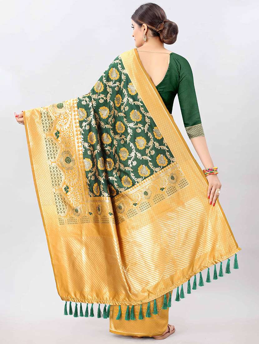 women's banarasi saree with blouse - 17707346 -  Standard Image - 1
