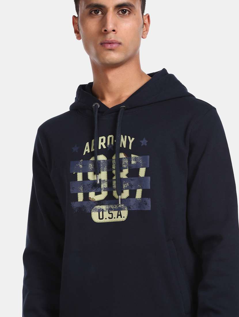 navy blue printed sweatshirt - 17708901 -  Standard Image - 4