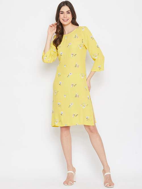 round neck floral shift dress - 17709285 -  Standard Image - 0