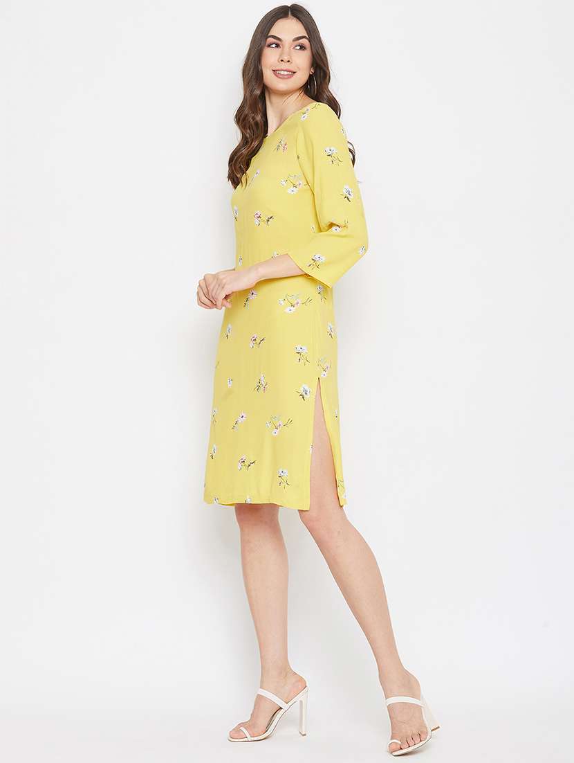 round neck floral shift dress - 17709285 -  Standard Image - 1