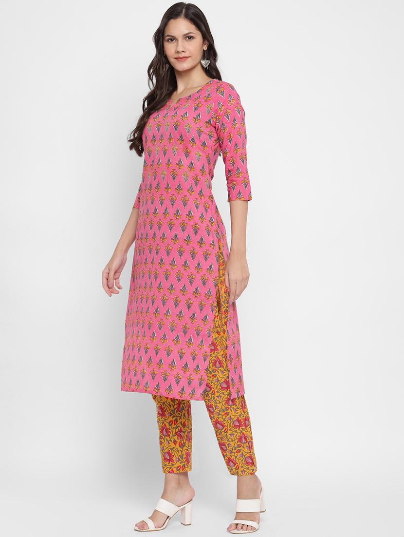 printed kurta pant set - 17709339 - Standard Image - 1