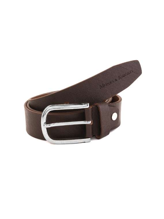 brown leather belt