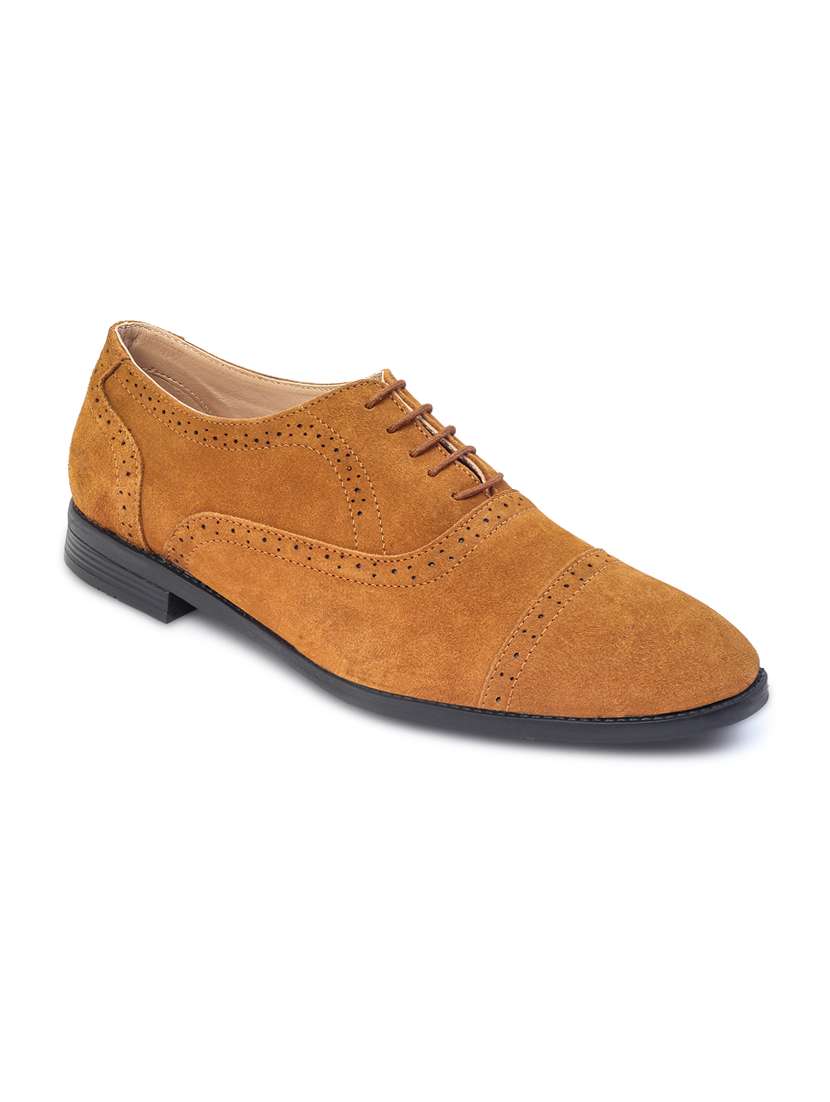 brown leather laceup oxfords
